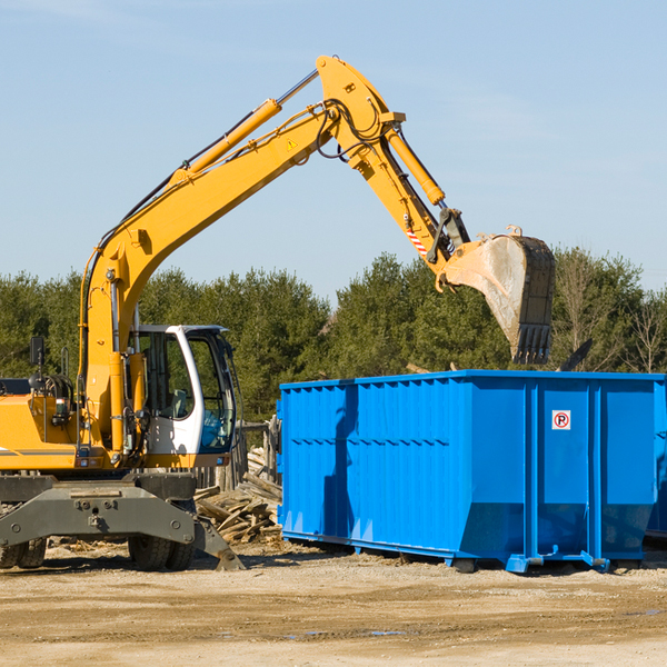 what size residential dumpster rentals are available in Pasadena